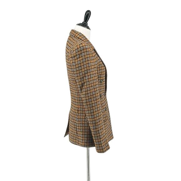 Smythe Plaid Blazer Not A Pagoda Tweed Plaid Single Button Jacket Size 0 - Picture 9 of 10